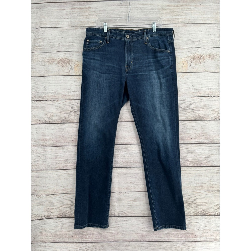 AG Adriano Goldschmied Everett Jeans Mens 36x32 Dark Wash Slim Straight